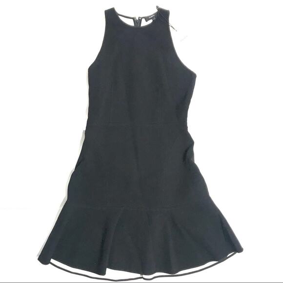 Theory Felicitina Fit & Flare black Dress - Picture 3 of 8